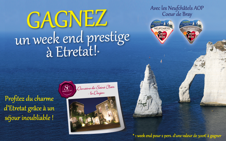 Affiche Gagnez un weekend prestige à Etretat